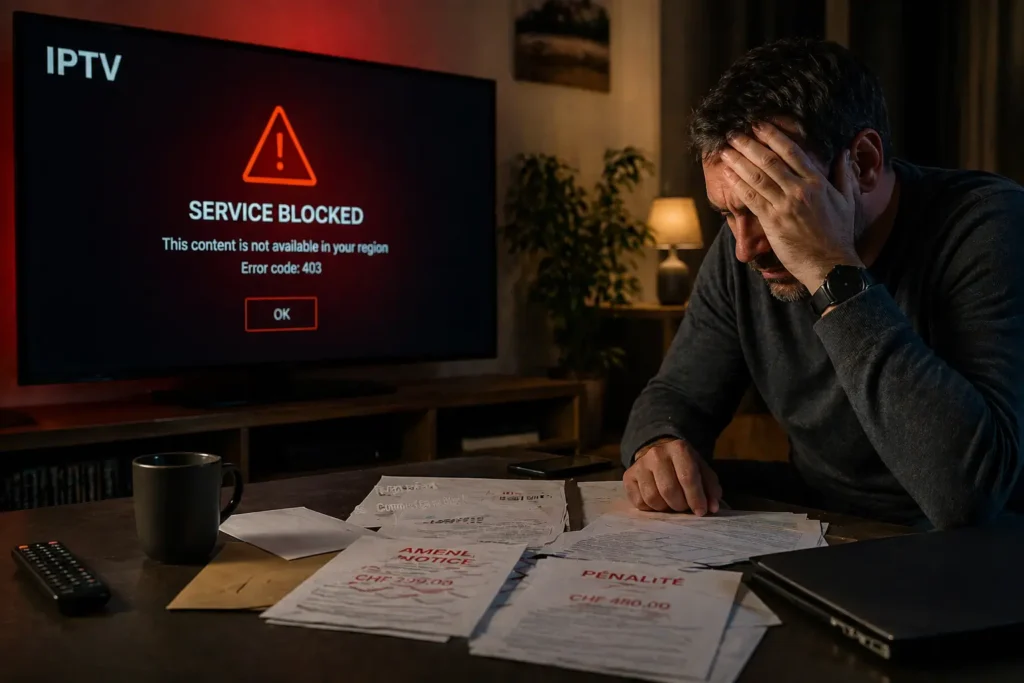 poursuites IPTV illégal Suisse