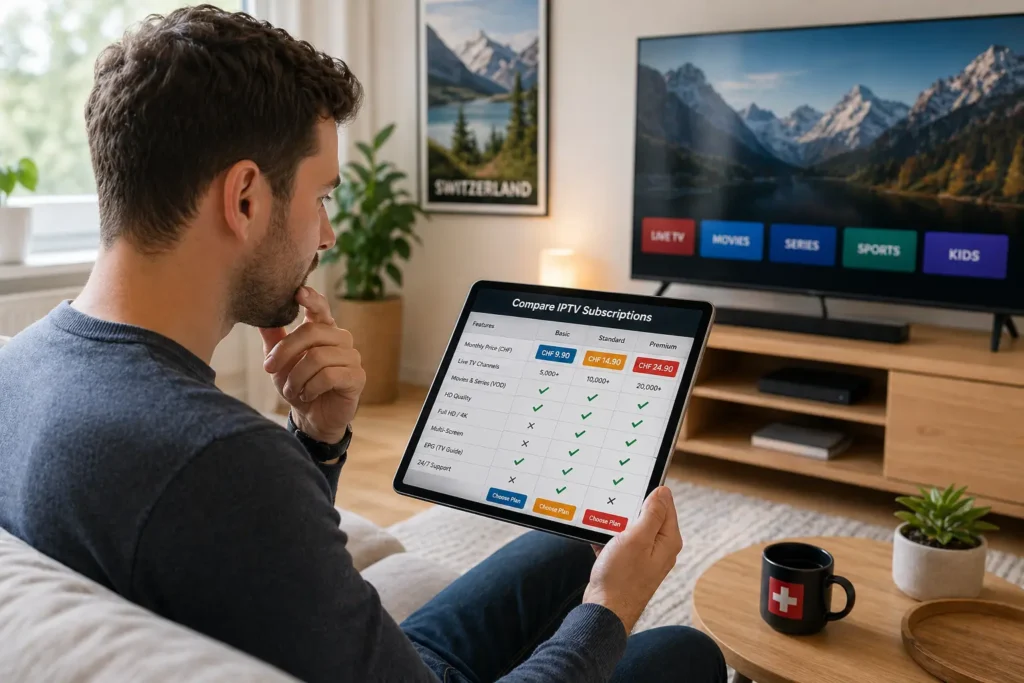 meilleur IPTV prix Suisse