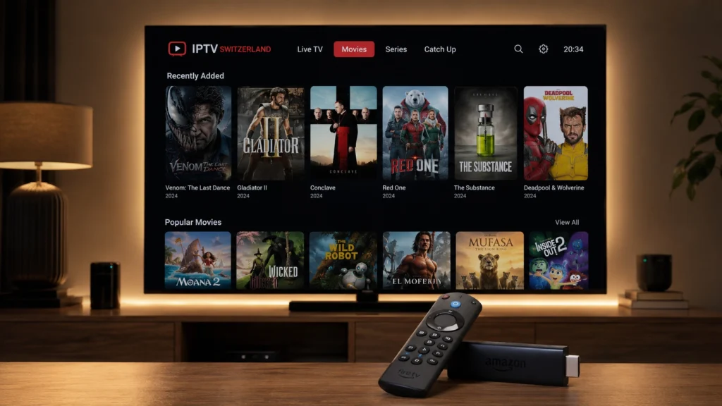 VOD IPTV Suisse streaming